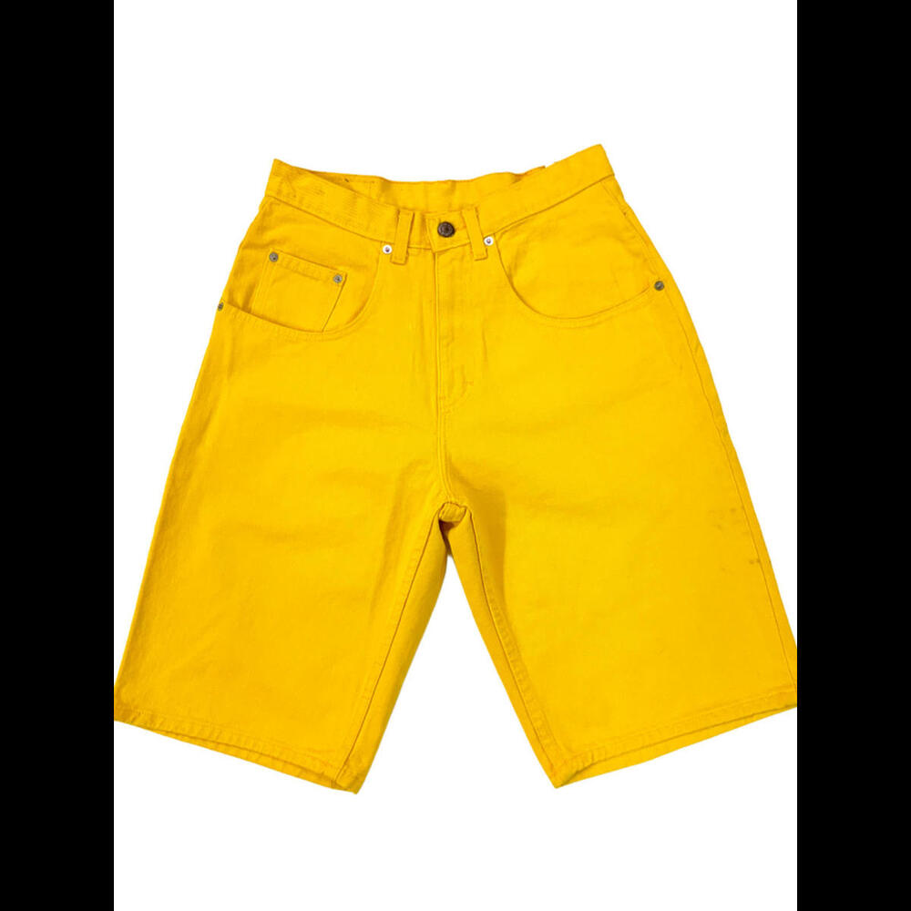 Jordache Original Jeans, Relaxed Fit, Yellow, 100% Cotton Shorts 30, 1990’s Vtg